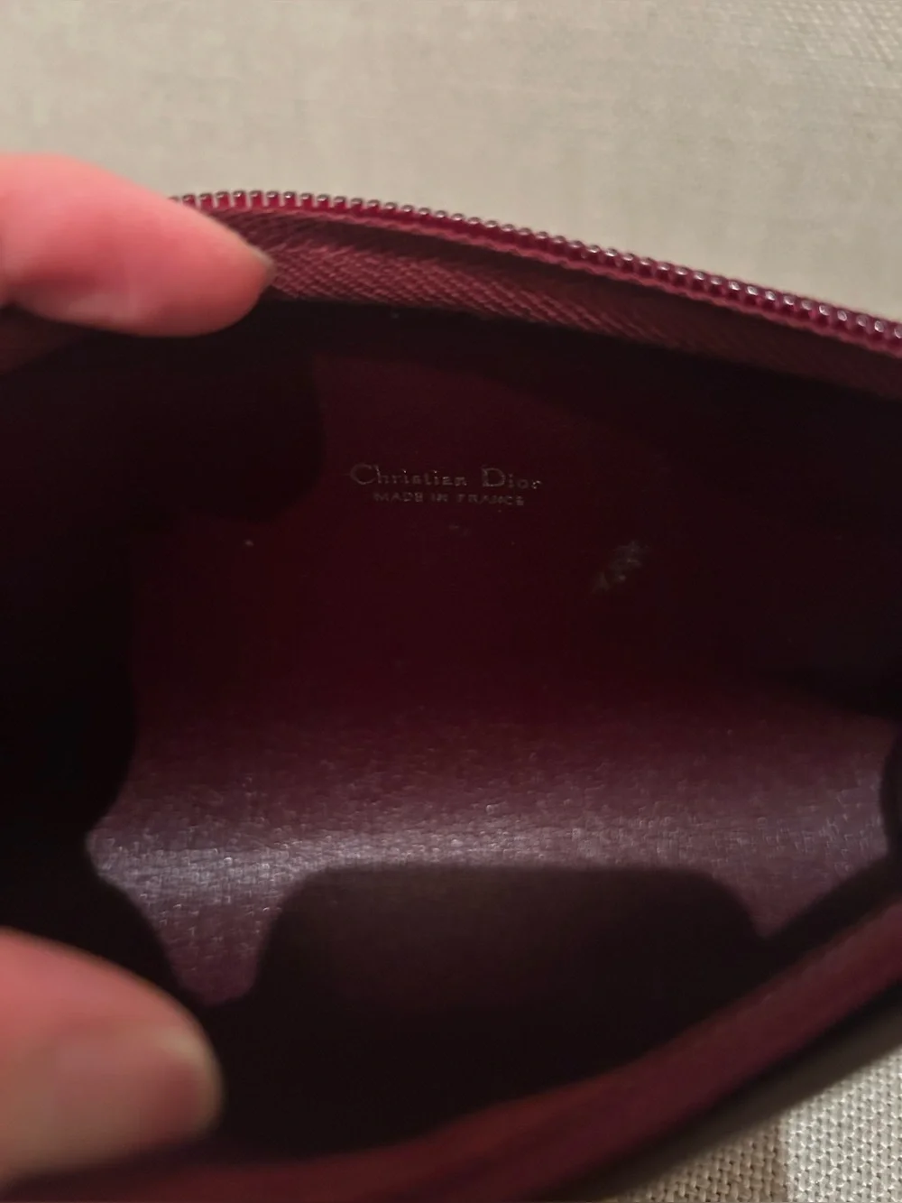 Christian Dior Vintage Monogram Makeup Pouch